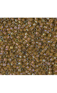 Miyuki delica Beads 11/0 - Cocoa lined chartreuse ab DB-1738